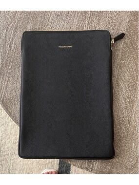 Unisex Maison de Sabré Black Leather Tablet/ computer 13 inch Sleeve One Size
